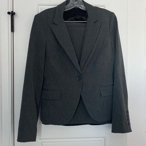 Charcoal Grey Express Skirt Suit Size 4-6-Small
